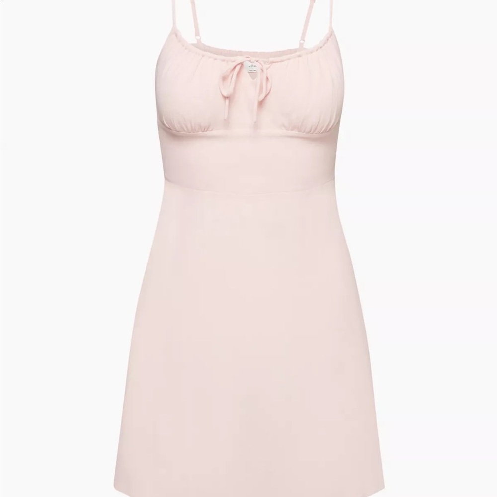 Aritzia / Wilfred bellow mini dress in pink